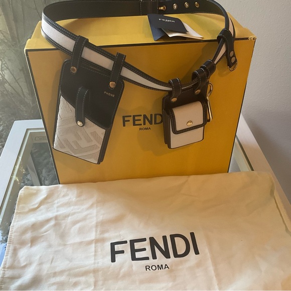 Fendi Accessories - Fendi Phone Holder Leather Belt